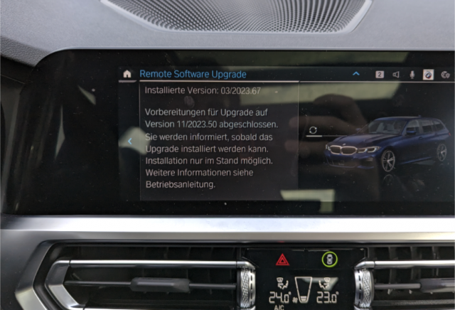 BMW Remote Update wird nicht installiert