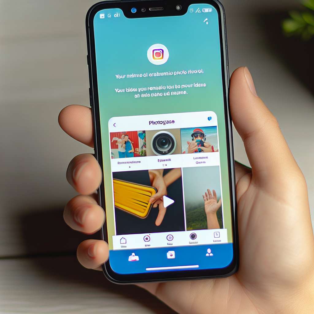 Instagram wird auf Smartphone angezeigt