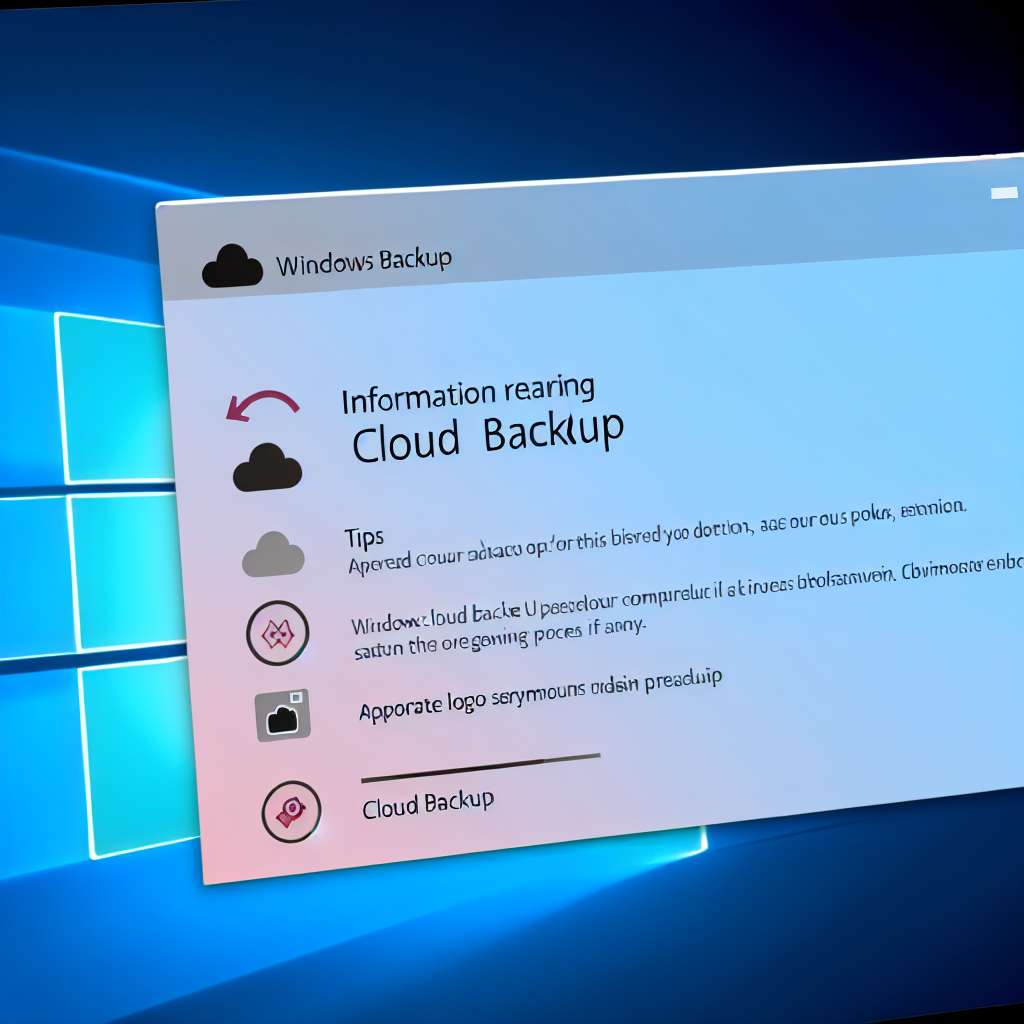 Windows 11 Pop Up Info zu Cloud Backup