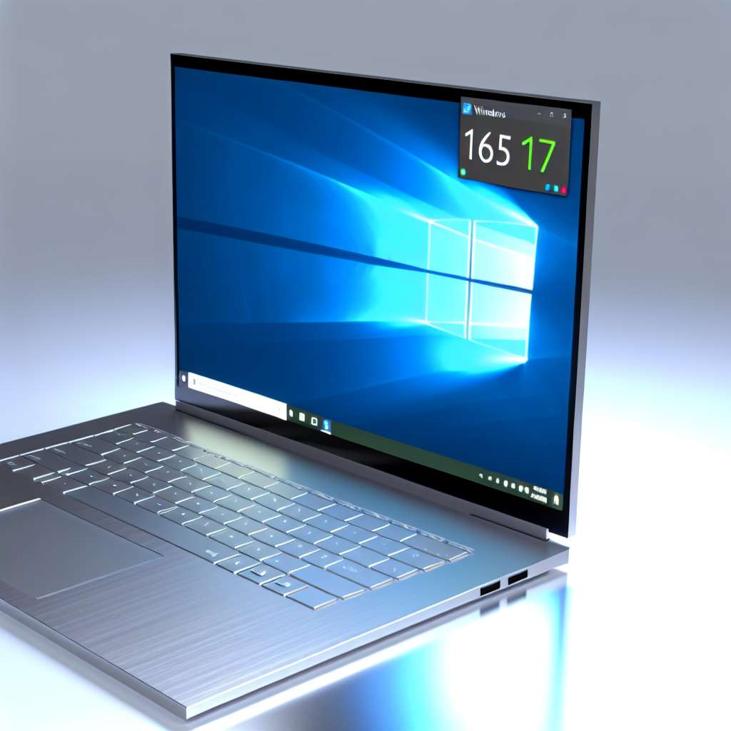 Wondows 11 Laptop mit Anzeige für die CPU Temperatur